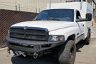Steel front winch bumper Chassis Unlimited CUB940051RAW unpainted raw armor brings unique style to 1994-2002 Dodge Ram 2500/3500
