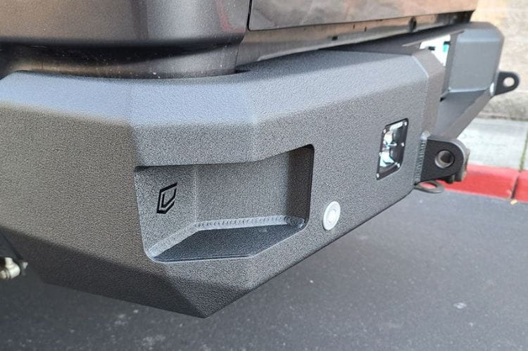 Chassis Unlimited Attitude steel rear bumper CUB990011 for 2010–2018 Ram 2500/3500 in textured black finish
