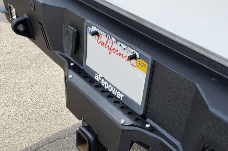 Chassis Unlimited Octane steel rear bumper CUB910302RAW for 2015–2019 GMC Sierra 2500/3500, raw steel with sensor cutouts