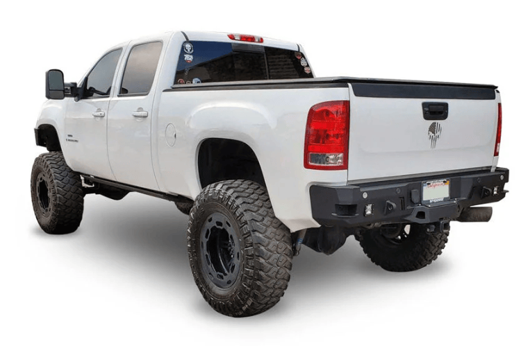 Chassis Unlimited Octane Steel Rear Bumper CUB910311RAW for 2007–2010 Chevy Silverado 2500/3500, raw steel, rugged rear protection