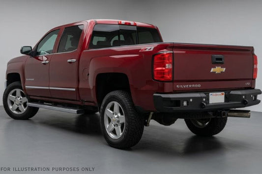 Rear Bumper of a Truck Chassis Unlimited Attitude CUB990301RAW raw steel for 2015-2019 Chevy Silverado 2500/3500 durable rear