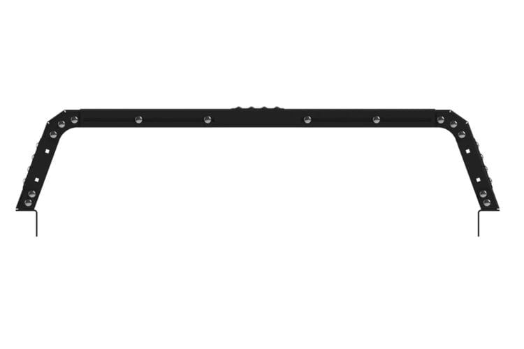 Chassis Unlimited Thorax Overland Bed Rack System CUB970025 twelve inch heavy steel frames organize short truck bed gear