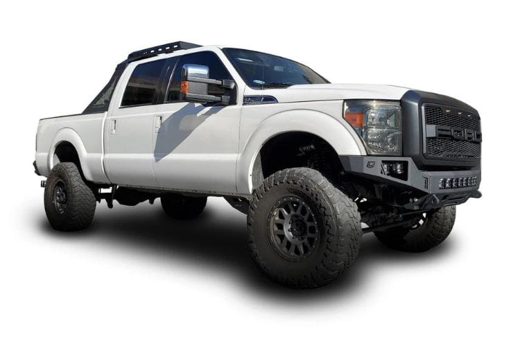Chassis Unlimited Octane CUB900111RAW custom truck front bumper with light bar mounts for 2011-2016 Ford F250/F350 Super Duty