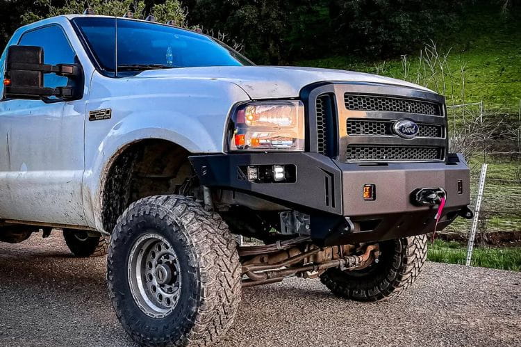Truck front bumper Chassis Unlimited Octane CUB940191RAW raw steel bumper for 1999-2004 Ford F250/F350 Super Duty trucks
