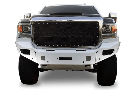 Durable Chassis Unlimited Bumpers CUB940302RAW, raw finish, custom fit for 2015-2019 GMC Sierra, sensor-ready design