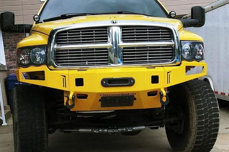 Chassis Unlimited Octane truck front bumper CUB940131 with black powder coat for 2003–2009 Ram 2500/3500
