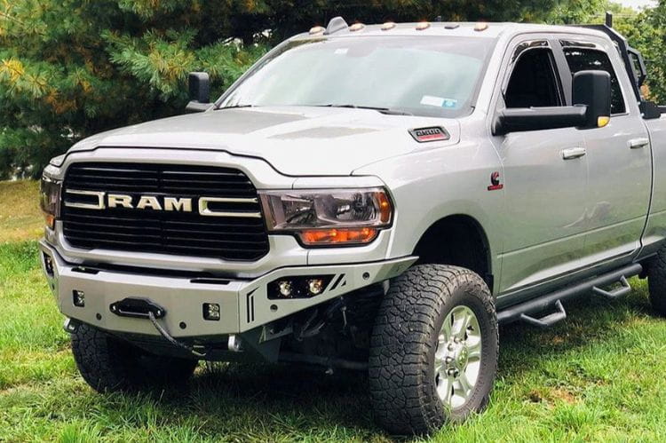 Chassis Unlimited Octane CUB940321 truck front bumper for 2019–2025 Ram 2500/3500 with textured black powder coat