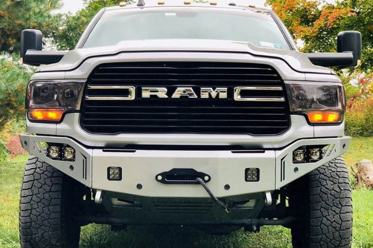 Chassis Unlimited Octane CUB940321 truck front bumper for 2019–2025 Ram 2500/3500 with textured black powder coat