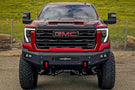 GMC Sierra front bumper replacement CUB500690 by Chassis Unlimited fits 2024+ 2500/3500 models with precision-cut steel durability