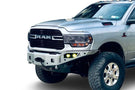 Chassis Unlimited Octane CUB940322RAW truck grille guard front bumper for 2019–2025 Ram 2500/3500, raw steel with sensor cutouts