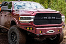 Chassis Unlimited Octane CUB940322RAW truck grille guard front bumper for 2019–2025 Ram 2500/3500, raw steel with sensor cutouts
