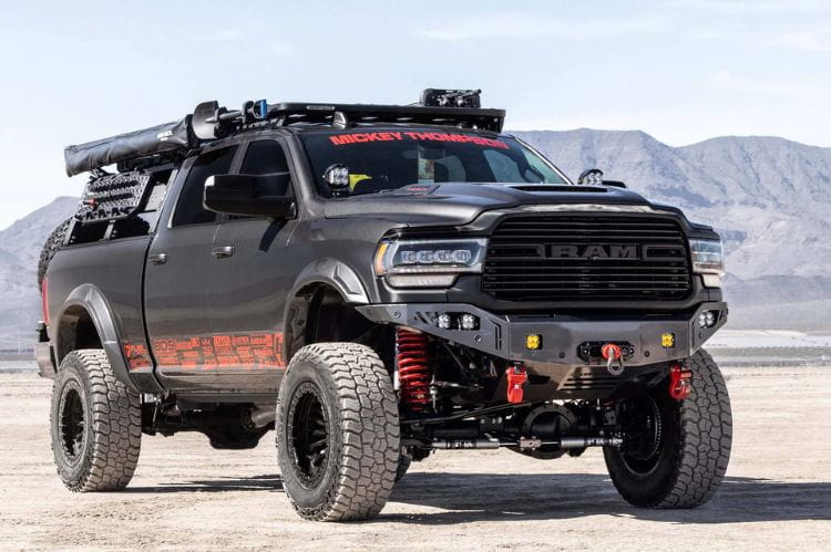 Chassis Unlimited Octane CUB940322RAW truck grille guard front bumper for 2019–2025 Ram 2500/3500, raw steel with sensor cutouts