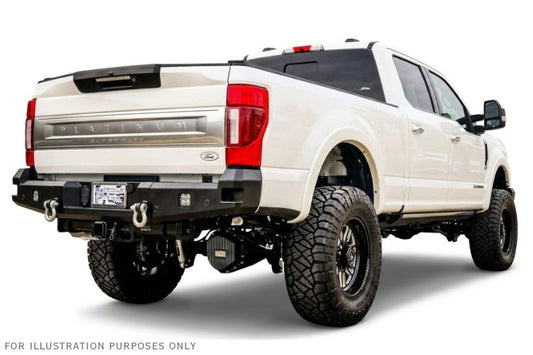 Chassis Unlimited Attitude CUB990141 truck rear bumper for 2017–2022 Ford F250/F350 Super Duty, textured black powder coat
