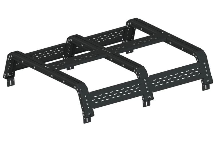 Chassis Unlimited Universal Overland Bed Rack 18" Thorax CUB970005 smoothly reinforces a 46" length short bed frame