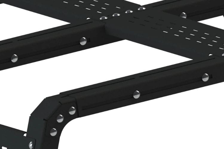Chassis Unlimited Universal Truck Bed Rack System 12" Thorax Overland CUB970026 fits a 58" length six foot plus truck bed