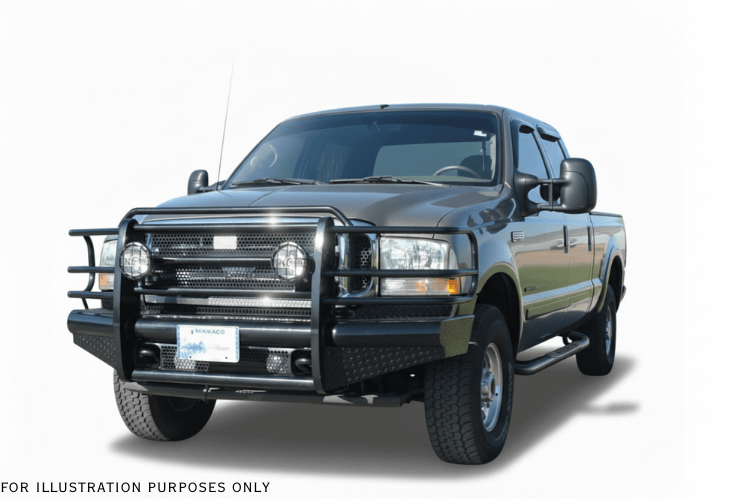 2004 Ford F250 Super Duty with Ranch Hand front and rear bumpers and Westin side steps installed