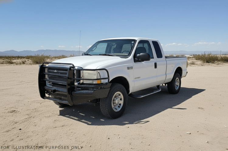 2004 Ford F250 Super Duty with Ranch Hand front and rear bumpers and Westin side steps installed