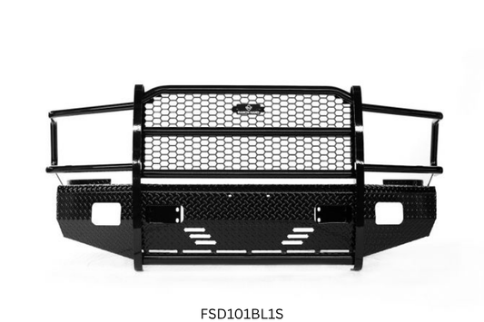 Rugged 2018 Dodge Ram 2500 featuring Ranch Hand steel bumpers and AMP Research power steps for full protection