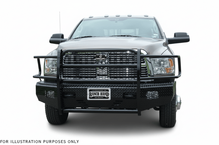 Rugged 2018 Dodge Ram 2500 featuring Ranch Hand steel bumpers and AMP Research power steps for full protection