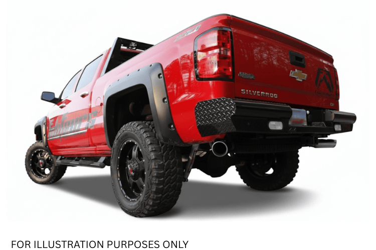 2007 Chevy Silverado 2500 Complete Protection Kit featuring rugged Fab Fours bumpers and stylish Westin Automotive steps