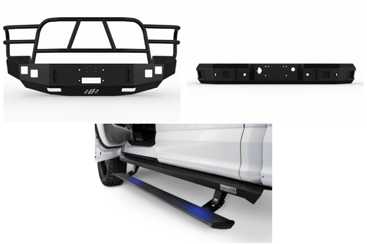 Protection Kit Front Complete Truck Protection Kit | Front & Rear Bumpers with Steps ...
