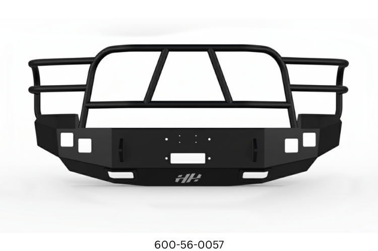 2007 Chevy Silverado 2500HD Complete Protection Kit with Hammerhead bumpers and AMP Research steps for a powerful upgrade