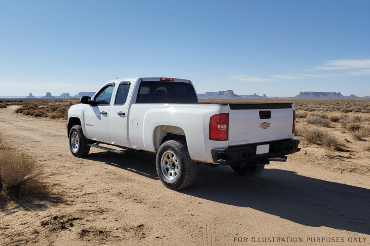 2007 Chevy Silverado 2500HD Complete Protection Kit with Hammerhead bumpers and AMP Research steps for a powerful upgrade