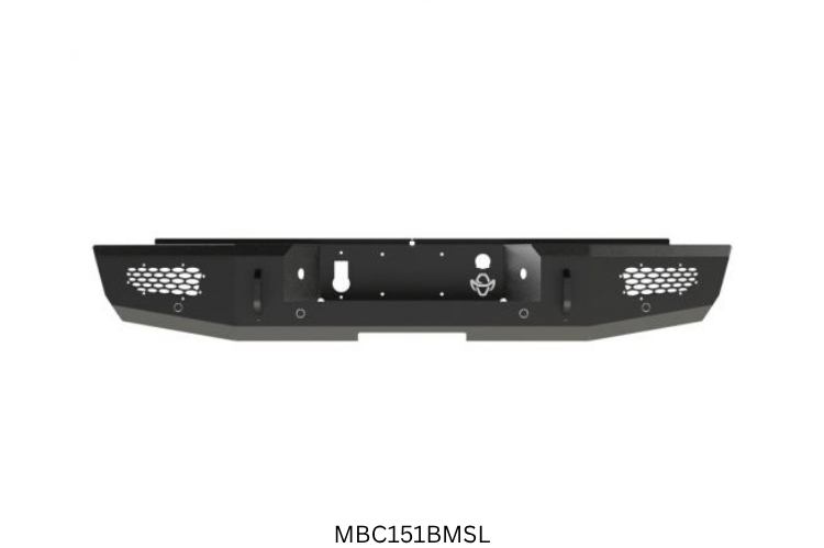 2019 Chevy Silverado 2500HD Complete Protection Kit with tough Ranch Hand bumpers and sleek AMP Research power steps