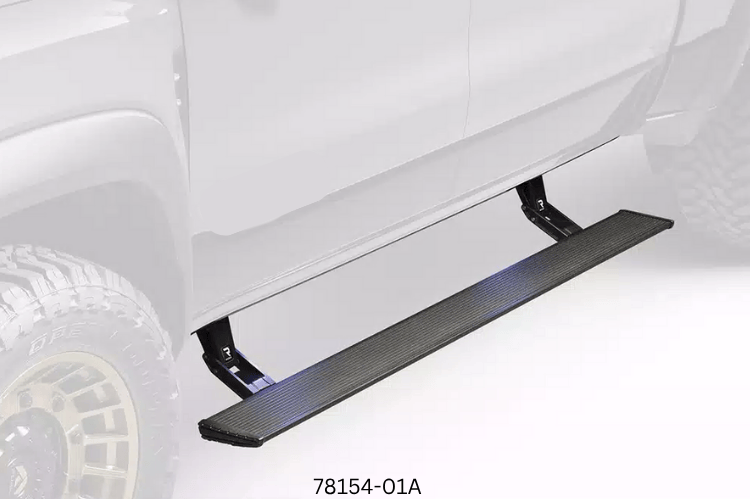 2019 Chevy Silverado 2500HD Complete Protection Kit with tough Ranch Hand bumpers and sleek AMP Research power steps