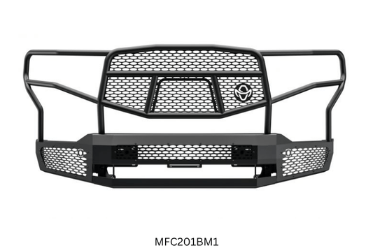 2023 Silverado 2500HD Complete Protection Kit designed for durability with Ranch Hand bumpers and AMP Research power steps