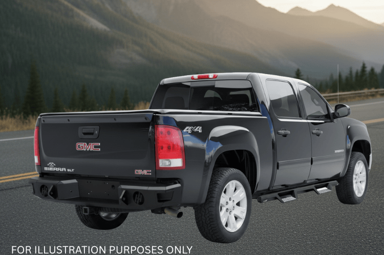 2007 GMC Sierra 2500HD Complete Protection Kit with tough Hammerhead bumpers and stylish Westin Automotive steps