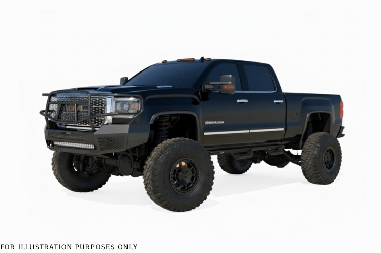 Rugged 2019 GMC Sierra 2500HD Complete Protection Kit featuring Ranch Hand protection and Westin Automotive step design