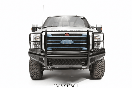 Rugged 2007 Ford F250 Super Duty armored with Fab Fours bumpers and Westin steps, built for any terrain