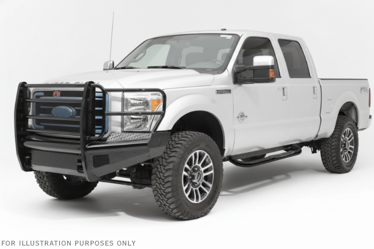 Rugged 2007 Ford F250 Super Duty armored with Fab Fours bumpers and Westin steps, built for any terrain