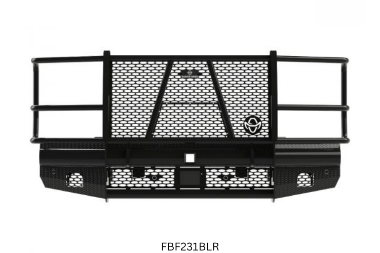 Work-ready 2023 Ford F250 Super Duty complete protection kit with Ranch Hand bumpers and Aries steps upgrade
