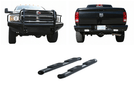 2005 Dodge Ram 2500 Complete Protection Kit featuring Fab Fours bumpers and Aries steps upgrade