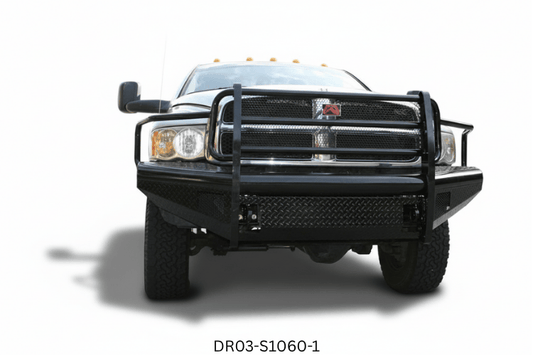 2005 Dodge Ram 2500 Complete Protection Kit featuring Fab Fours bumpers and Aries steps upgrade