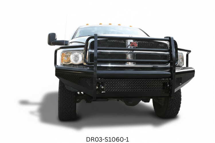 2005 Dodge Ram 2500 Complete Protection Kit featuring Fab Fours bumpers and Aries steps upgrade