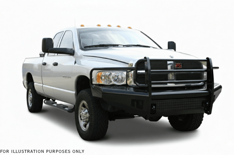 2005 Dodge Ram 2500 Complete Protection Kit featuring Fab Fours bumpers and Aries steps upgrade