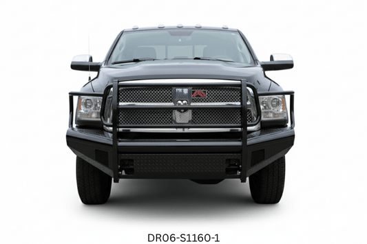 2009 Dodge Ram 2500 truck equipped with Fab Fours bumpers and AMP Research steps — designed for performance and durability