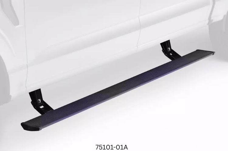 2009 Dodge Ram 2500 truck equipped with Fab Fours bumpers and AMP Research steps — designed for performance and durability