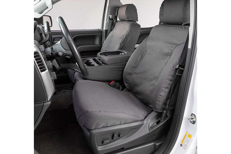 Covercraft SS3452PCCH 2017-2018 Ford F250/F350/F450/F550 Super Duty Polycotton SeatSaver Custom Seat Covers Charcoal