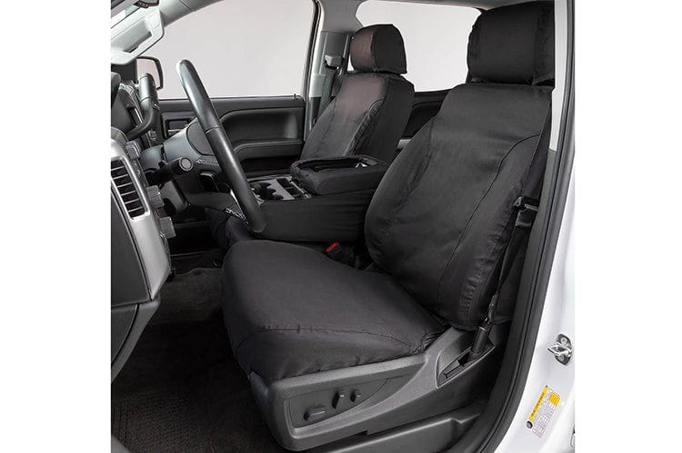 Covercraft SS3484PCCH 201-2021 Dodge Ram 2500/3500 Polycotton SeatSaver Custom Front Seat Covers Charcoal