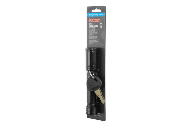 Hitch receiver lock 23518 by Curt – 5/8" heavy-duty pin for trailer hitch security