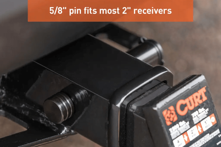 Hitch receiver lock 23518 by Curt – 5/8" heavy-duty pin for trailer hitch security
