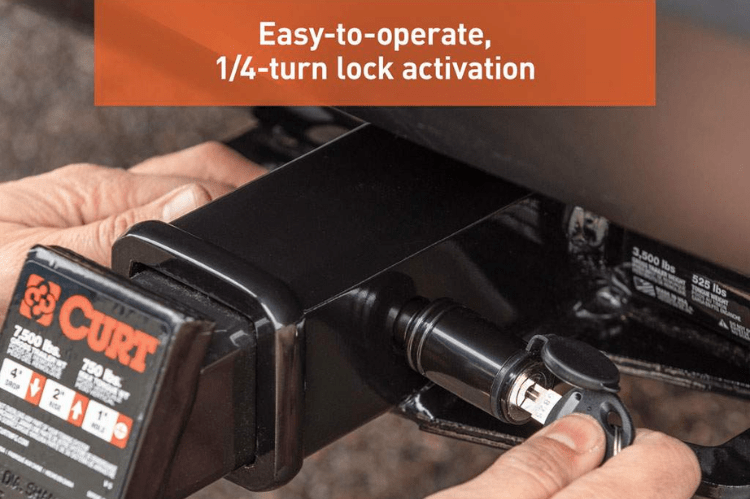 Hitch receiver lock 23518 by Curt – 5/8" heavy-duty pin for trailer hitch security