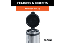 Curt Receiver Lock 23526, a durable trailer hitch lock and hitch receiver lock designed to secure your trailer and prevent theft during towing.