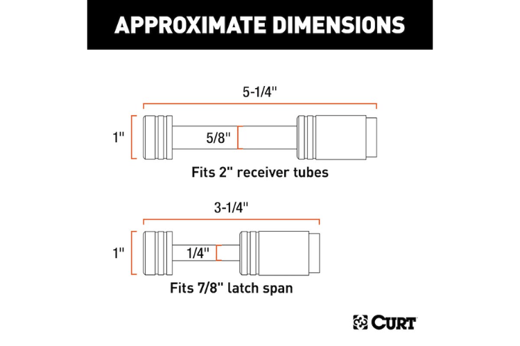 Curt Receiver Lock 23526, a durable trailer hitch lock and hitch receiver lock designed to secure your trailer and prevent theft during towing.