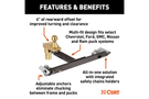 Reliable CURT Puck System Gooseneck Ball 60663 with 4-inch offset, designed for 2013-2024 Ram 2500/3500 HD to handle demanding towing needs with confidence