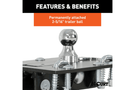 CURT folding ball gooseneck hitch 61052 for 2011-2019 Chevy Silverado 2500 and 3500 HD trucks, a durable over-bed towing solution